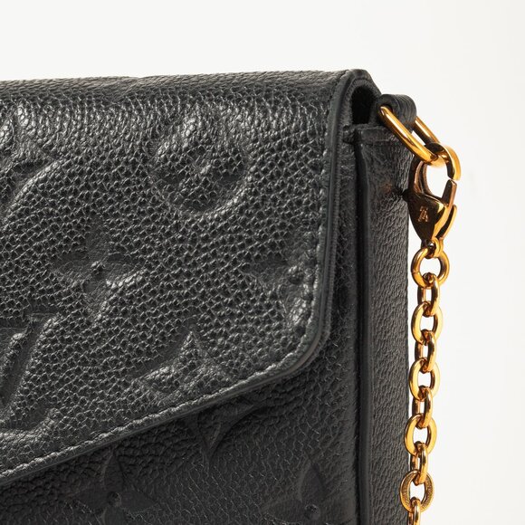 Louis Vuitton Felicie Black Monogram Empreinte Leather Pochette - Picture 8 of 16